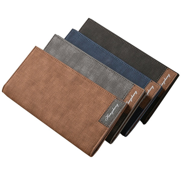 men's wallet Slim for vintage leather wallets Thin male porte feuille billetera hombre 2019 mens wallet money carteira masculina