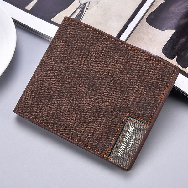 men's wallet Slim for vintage leather wallets Thin male porte feuille billetera hombre 2019 mens wallet money carteira masculina