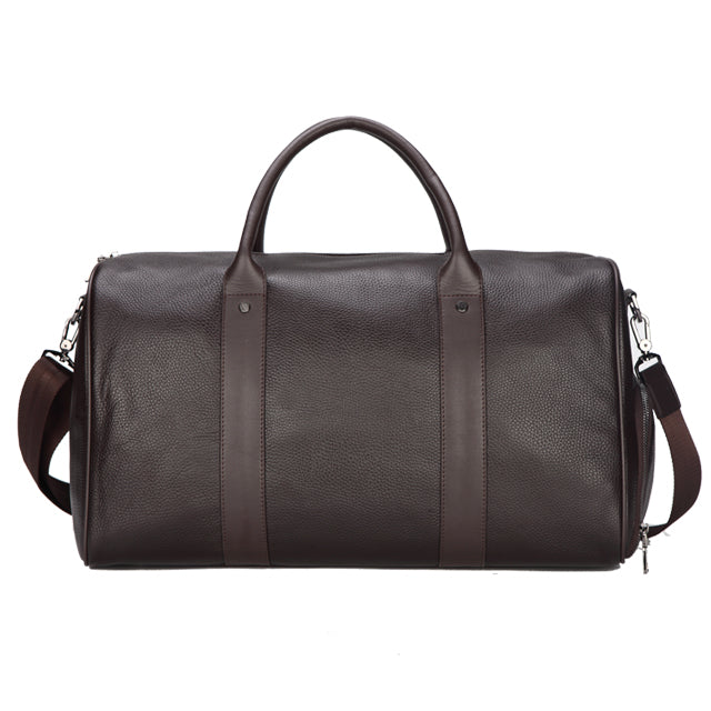 Men Genuine Leather Travel Bag Large Capacity Gym Bag Duffle Bags Big Weekender Luggage handbag Casual Sports shoulder Bag FEGER