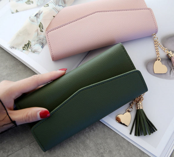 Women Wallets Phone Clutch Bag Purses Long Wallets For Girl Ladies Money Coin Pocket Card Holder Tassel  Wallets 2019 New