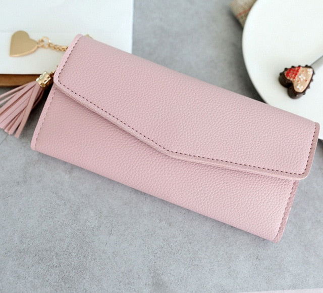 Women Wallets Phone Clutch Bag Purses Long Wallets For Girl Ladies Money Coin Pocket Card Holder Tassel  Wallets 2019 New