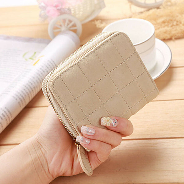 Women Ladies Wallet Leather Zip Coin Women Ladies Wallet Leather Zip Coin Purse Clutch Handbag Small Mini Card Holder