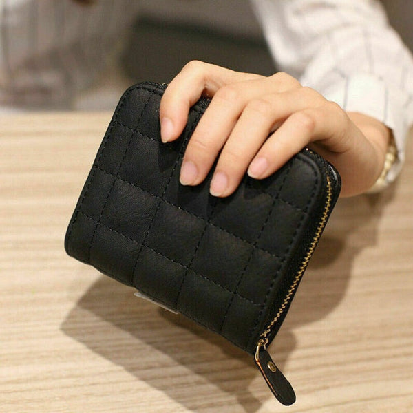 Women Ladies Wallet Leather Zip Coin Women Ladies Wallet Leather Zip Coin Purse Clutch Handbag Small Mini Card Holder