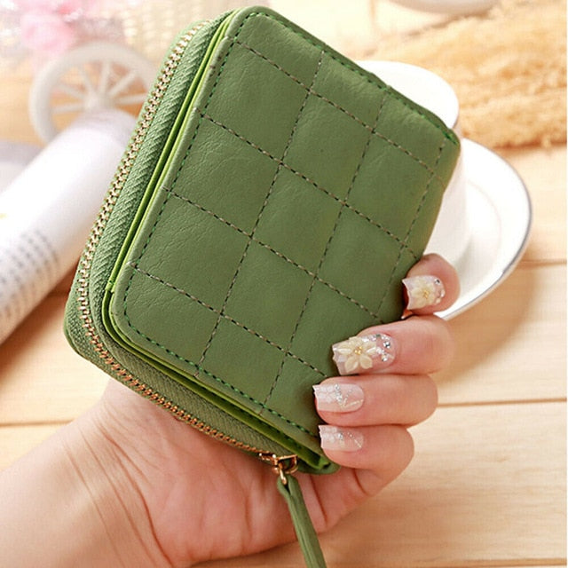 Women Ladies Wallet Leather Zip Coin Women Ladies Wallet Leather Zip Coin Purse Clutch Handbag Small Mini Card Holder