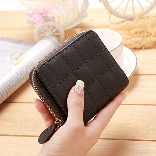 Women Ladies Wallet Leather Zip Coin Women Ladies Wallet Leather Zip Coin Purse Clutch Handbag Small Mini Card Holder