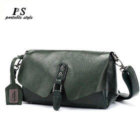 Women's Shoulder Bags High Quality 100% genuine Leather Handbags Tote All-match Crossbody Top-handle Bags Shell Messenger Bag