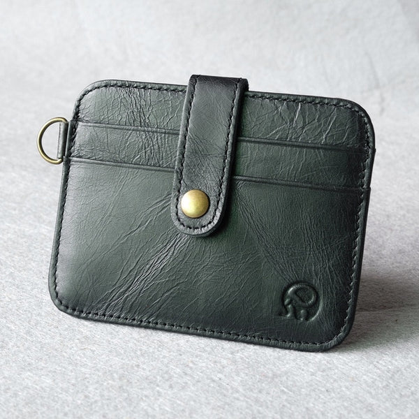 Mini wallets hasp small purse 100% real leather wallet men purses male clutch women crazy horse leather vintage style Thin