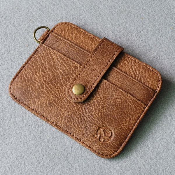 Mini wallets hasp small purse 100% real leather wallet men purses male clutch women crazy horse leather vintage style Thin