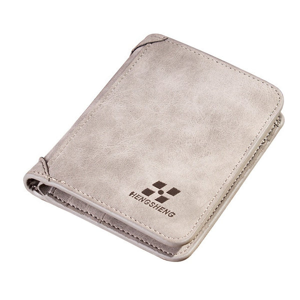 Fashion 2020 Men Wallets Mens Wallet with Coin Bag Zipper Small Money Purses New Design Dollar Slim Purse Money Clip Wallet