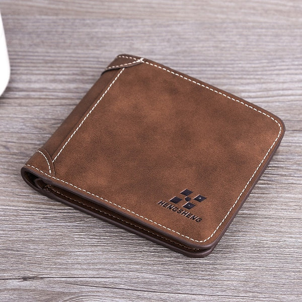 Fashion 2020 Men Wallets Mens Wallet with Coin Bag Zipper Small Money Purses New Design Dollar Slim Purse Money Clip Wallet