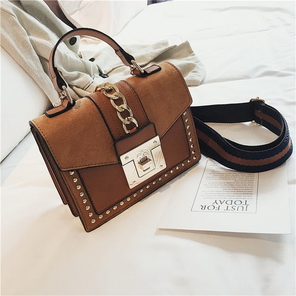 Luxury Handbags Women Bags Designer Rivet crossbody bags for women 2019 Fashion Small Messenger Shoulder bag ladies Hand Bag Red
