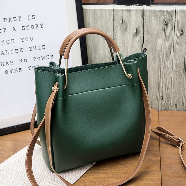 Bucket bag handbag fashion simple large capacity  commuter bagBig bag casual shoulder bagOblique cross female pack Brand Designe