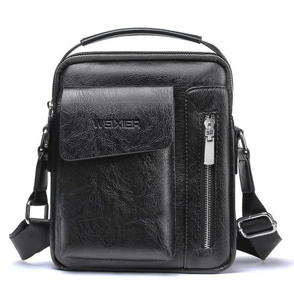 Men bag 2020 new fashion crossbody leather messenger bag men vintage casual men shoulder bags zipper man handbags tote bag male