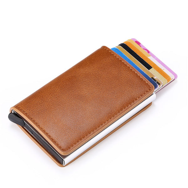 2020 Dropshipping Man Women Smart Wallet Business Card Holder Hasp Rfid Wallet Aluminum Metal Credit Business Mini Card Wallet