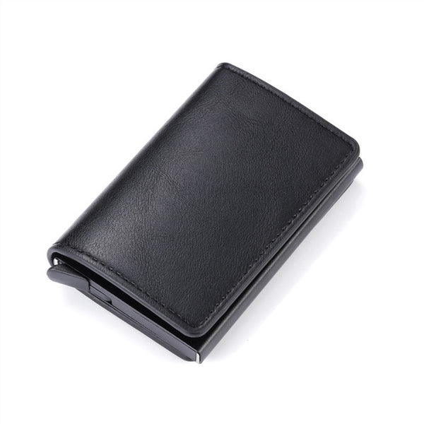 2020 Dropshipping Man Women Smart Wallet Business Card Holder Hasp Rfid Wallet Aluminum Metal Credit Business Mini Card Wallet