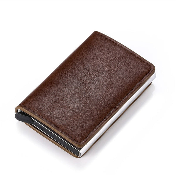 2020 Dropshipping Man Women Smart Wallet Business Card Holder Hasp Rfid Wallet Aluminum Metal Credit Business Mini Card Wallet