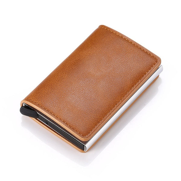 2020 Dropshipping Man Women Smart Wallet Business Card Holder Hasp Rfid Wallet Aluminum Metal Credit Business Mini Card Wallet