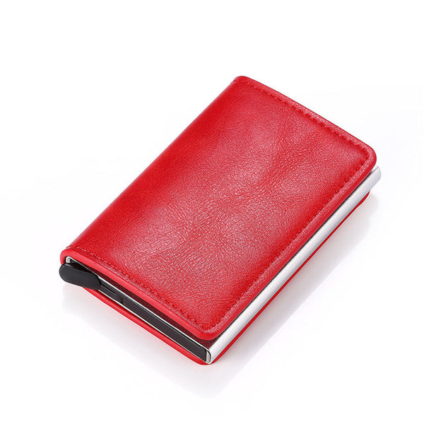 2020 Dropshipping Man Women Smart Wallet Business Card Holder Hasp Rfid Wallet Aluminum Metal Credit Business Mini Card Wallet