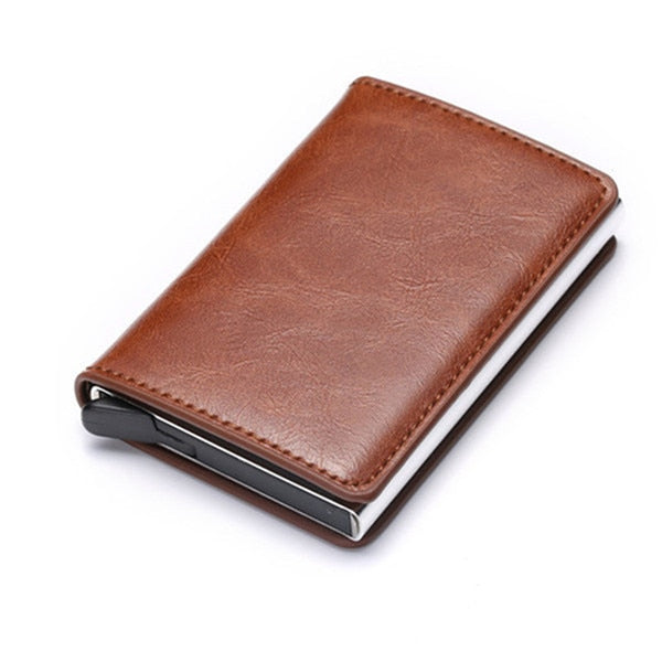 2020 Dropshipping Man Women Smart Wallet Business Card Holder Hasp Rfid Wallet Aluminum Metal Credit Business Mini Card Wallet