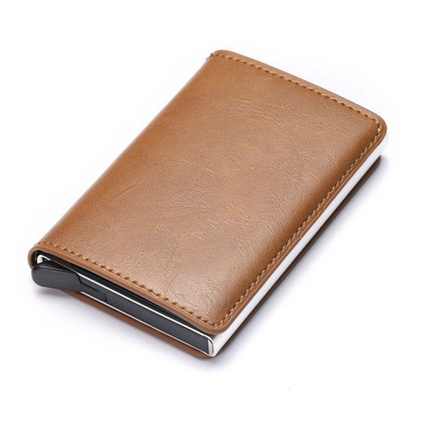 2020 Dropshipping Man Women Smart Wallet Business Card Holder Hasp Rfid Wallet Aluminum Metal Credit Business Mini Card Wallet