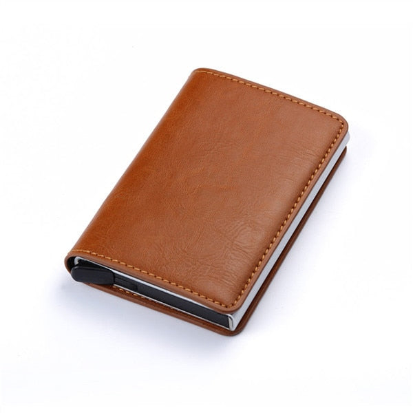 2020 Dropshipping Man Women Smart Wallet Business Card Holder Hasp Rfid Wallet Aluminum Metal Credit Business Mini Card Wallet