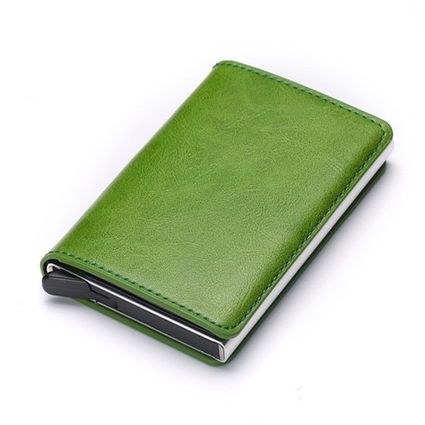 2020 Dropshipping Man Women Smart Wallet Business Card Holder Hasp Rfid Wallet Aluminum Metal Credit Business Mini Card Wallet