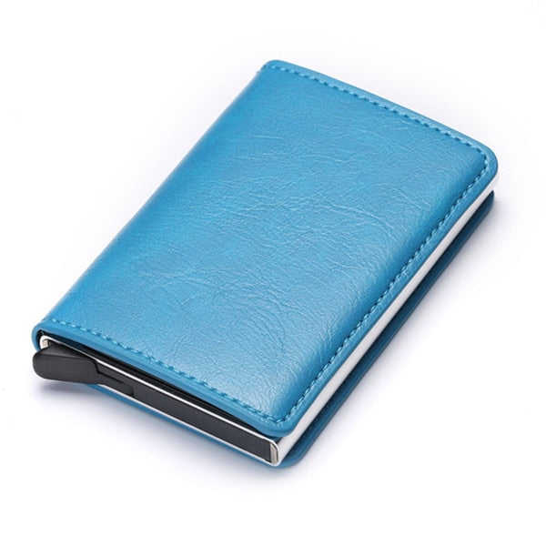 2020 Dropshipping Man Women Smart Wallet Business Card Holder Hasp Rfid Wallet Aluminum Metal Credit Business Mini Card Wallet