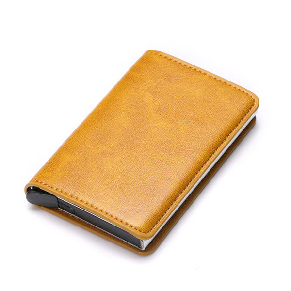 2020 Dropshipping Man Women Smart Wallet Business Card Holder Hasp Rfid Wallet Aluminum Metal Credit Business Mini Card Wallet