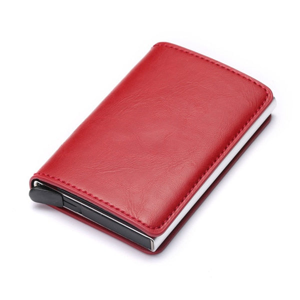 2020 Dropshipping Man Women Smart Wallet Business Card Holder Hasp Rfid Wallet Aluminum Metal Credit Business Mini Card Wallet