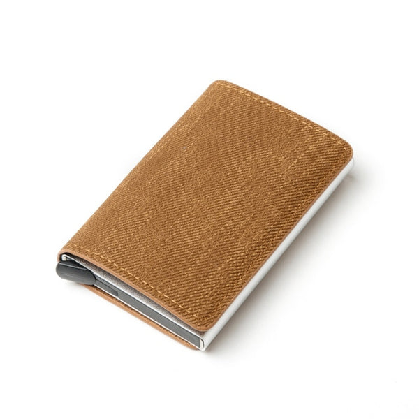 2020 Dropshipping Man Women Smart Wallet Business Card Holder Hasp Rfid Wallet Aluminum Metal Credit Business Mini Card Wallet