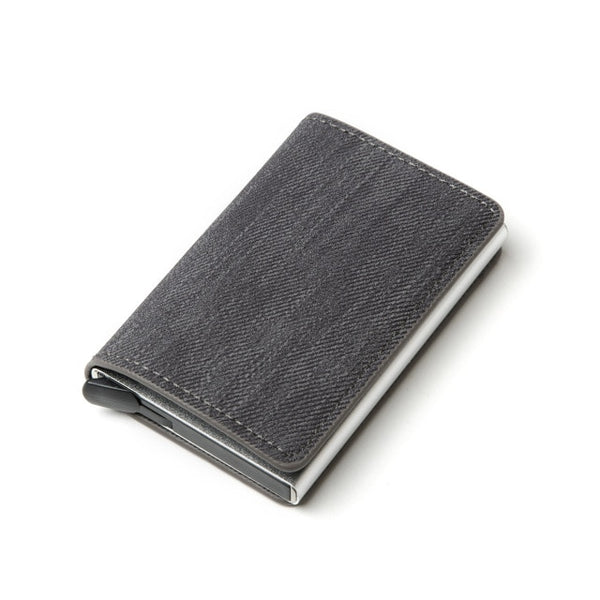 2020 Dropshipping Man Women Smart Wallet Business Card Holder Hasp Rfid Wallet Aluminum Metal Credit Business Mini Card Wallet