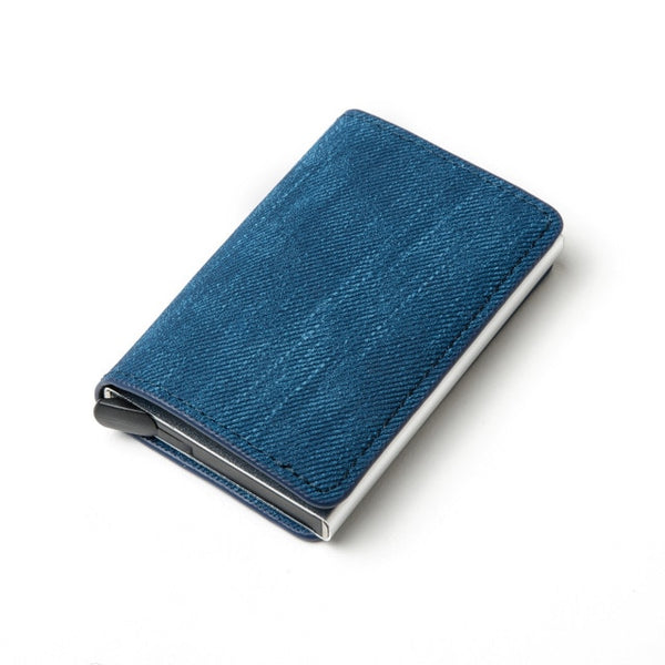 2020 Dropshipping Man Women Smart Wallet Business Card Holder Hasp Rfid Wallet Aluminum Metal Credit Business Mini Card Wallet