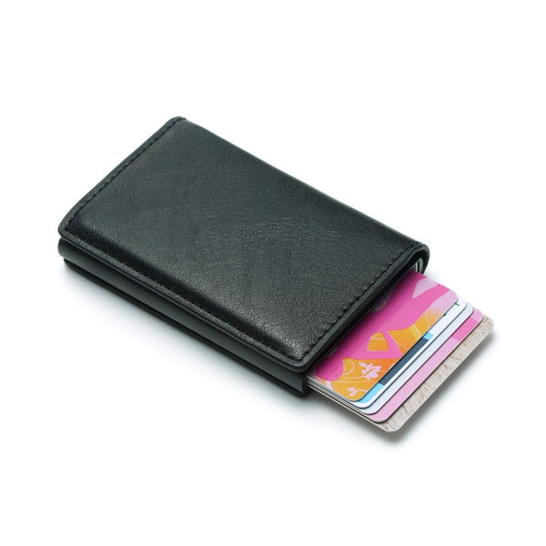2020 Dropshipping Man Women Smart Wallet Business Card Holder Hasp Rfid Wallet Aluminum Metal Credit Business Mini Card Wallet