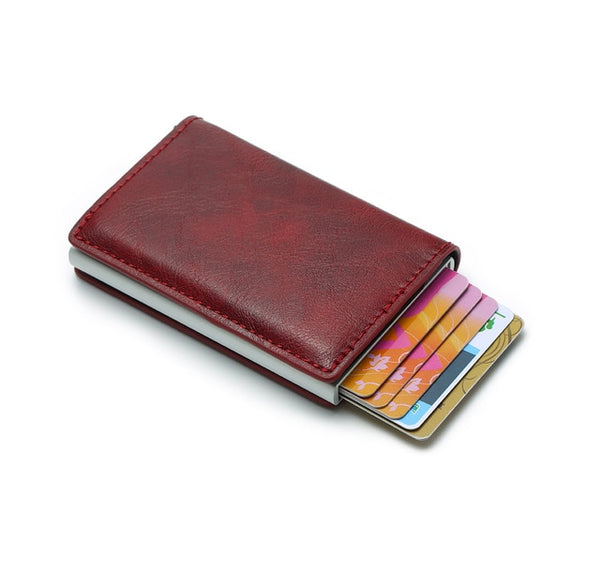 2020 Dropshipping Man Women Smart Wallet Business Card Holder Hasp Rfid Wallet Aluminum Metal Credit Business Mini Card Wallet