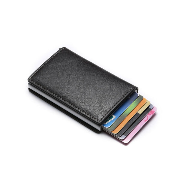 2020 Dropshipping Man Women Smart Wallet Business Card Holder Hasp Rfid Wallet Aluminum Metal Credit Business Mini Card Wallet