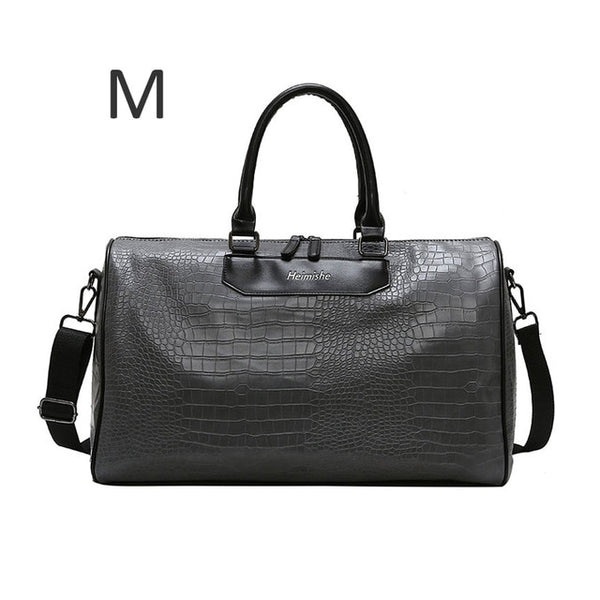 Women Travel Bag Alligator PU Leather Male Training Handbags Lady Travel Weekend Luggage Large Capacity Sac De Sport bag B109