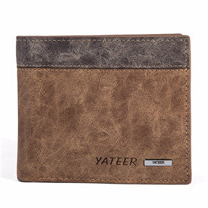 OCARDIAN monedero mujer Brown Men's Leather Wallet ID Credit Card Holder Money Purse Clutch Pockets Gift Casual #30 2018 Gift