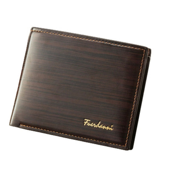 Men Leather Wallet Famous Brand Vintage Short Slim Coin Portomonee 2018 Male Purses Photo Cash Money Bag Credit Card Holder