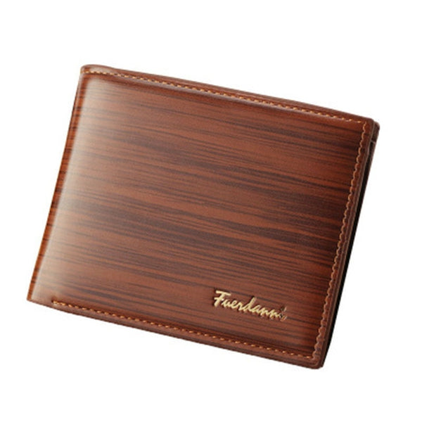 Men Leather Wallet Famous Brand Vintage Short Slim Coin Portomonee 2018 Male Purses Photo Cash Money Bag Credit Card Holder