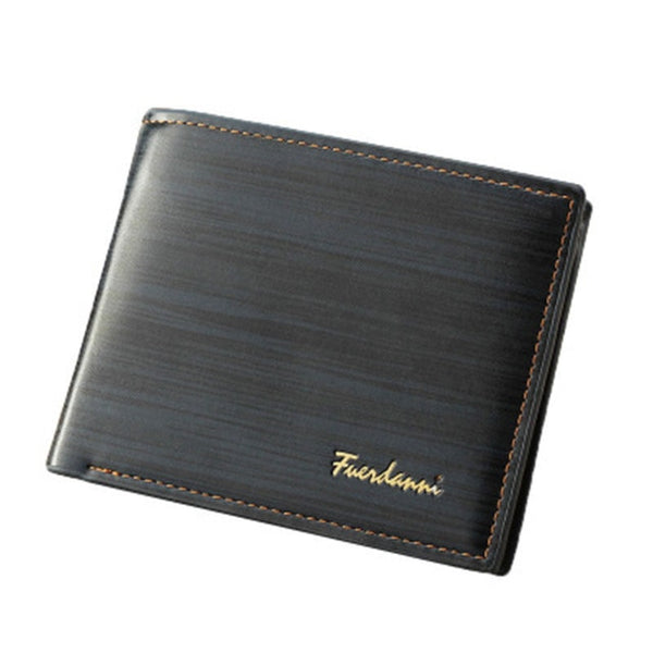 Men Leather Wallet Famous Brand Vintage Short Slim Coin Portomonee 2018 Male Purses Photo Cash Money Bag Credit Card Holder