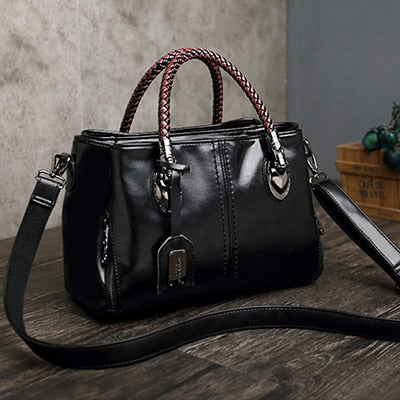 Luxury Brand 100% Genuine Leather Women's Messenger Bags Ladies Handbags High Quality Designer Shoulder Tote Bag For Female