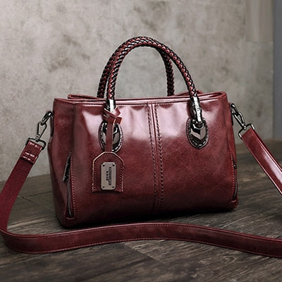 Luxury Brand 100% Genuine Leather Women's Messenger Bags Ladies Handbags High Quality Designer Shoulder Tote Bag For Female
