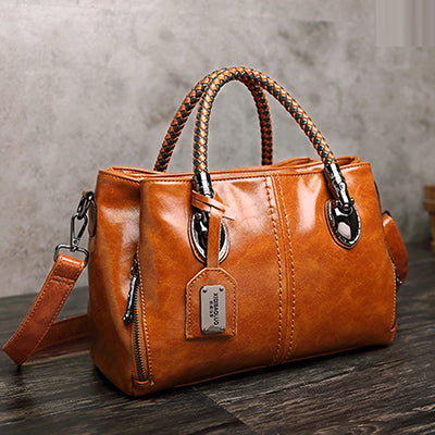 Luxury Brand 100% Genuine Leather Women's Messenger Bags Ladies Handbags High Quality Designer Shoulder Tote Bag For Female